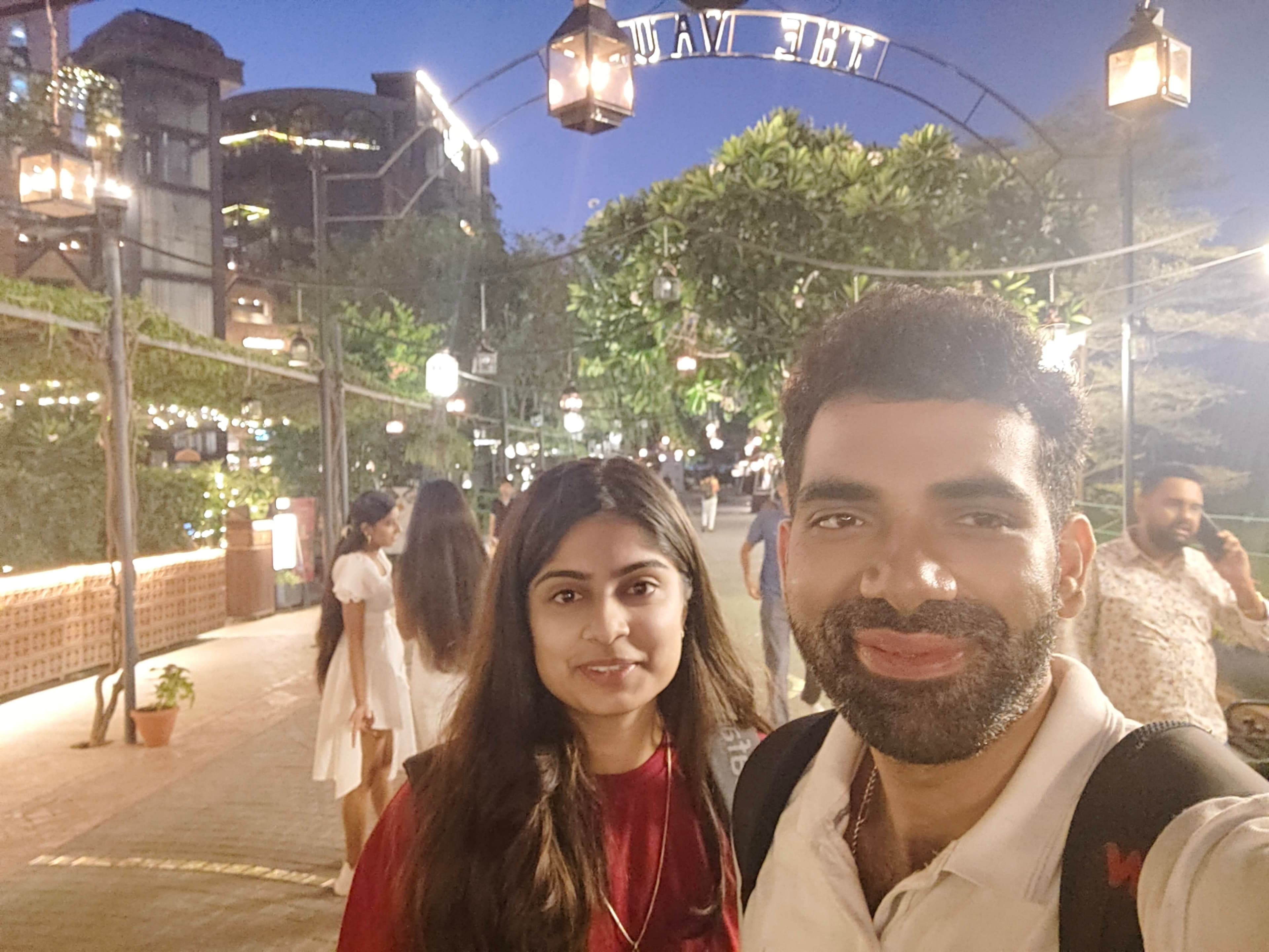 Urvashi smiling, cherished in my heart